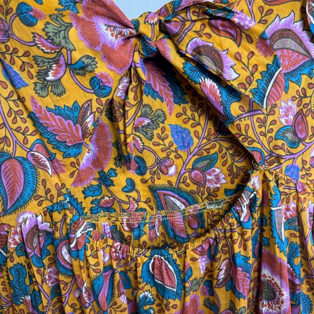 House of Harlow 1960 Vibrant Floral Maxi Dress boho - Picture 5 of 8